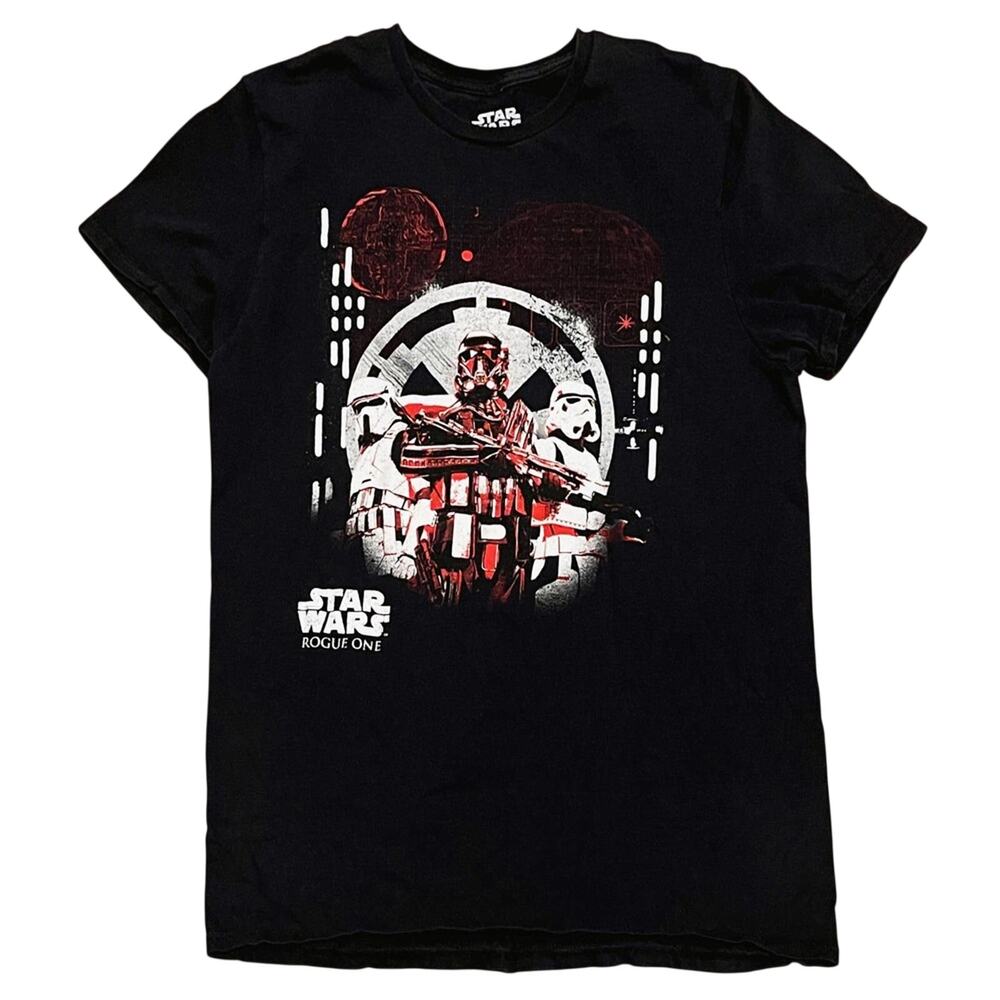 Star Wars Rogue One Captain Phasma Graphic T-Shirt Black Tee Size M